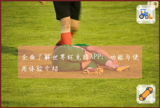全面了解世界杯竞猜APP：功能与使用体验介绍